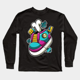 urban shoes cartoon Long Sleeve T-Shirt